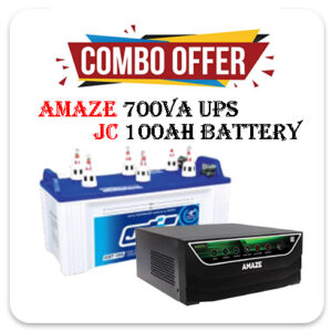 AMAZE 700VA UPS WITH JC 100AH BATTERY